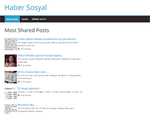 Tablet Screenshot of habersosyal.com